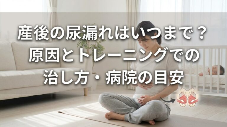 産後の尿漏れはいつまで？原因とトレーニングでの治し方・病院の目安